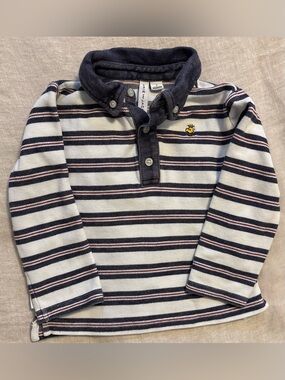 Janie and Jack x Peanuts Woodstock Striped Rugby Shirt Size 3